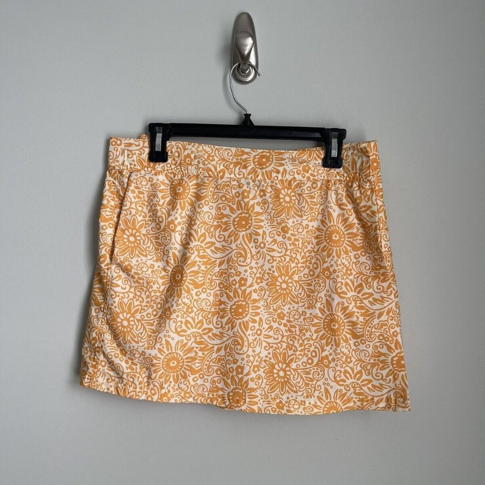 Rip Skirt Hawaii Yellow Floral Print Wrap Skirt Beach Aloha